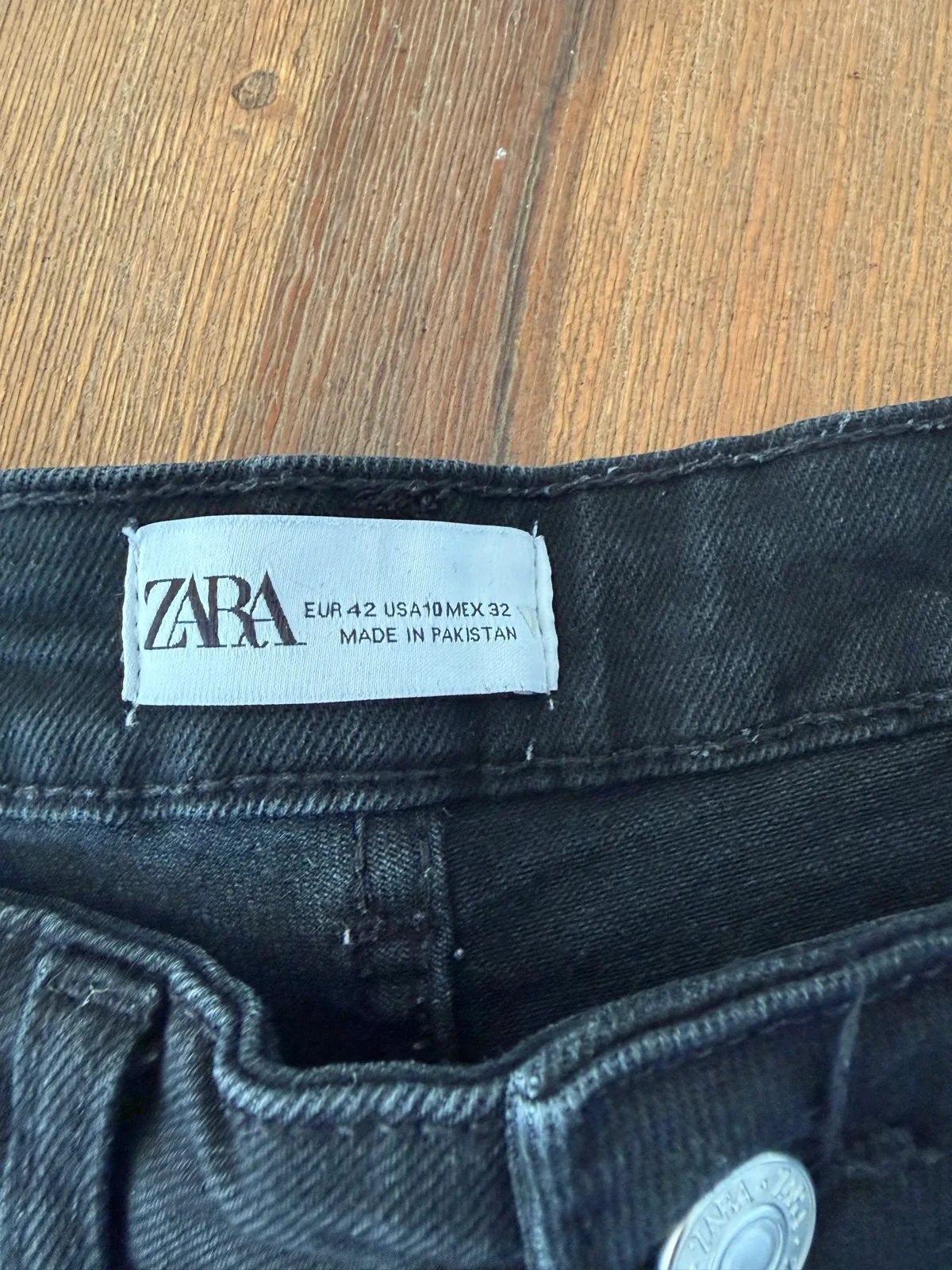 Zara straight jeans size eur 42 uk 8 — photo 2
