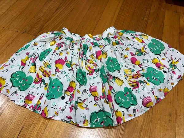 Morley print cotton skirt size 12