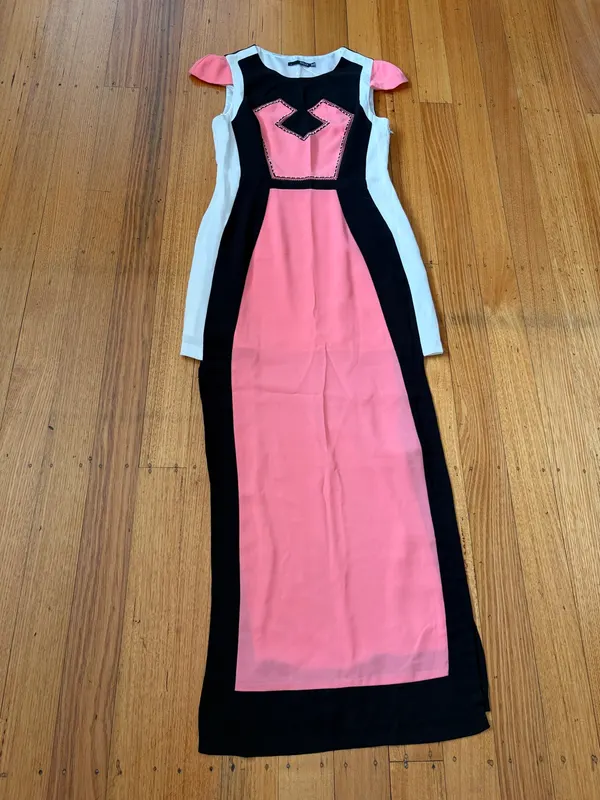 Seduce colour block maxi dress size 12