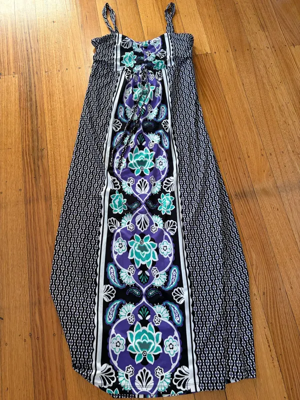 Impulse patterned jersey maxi dress