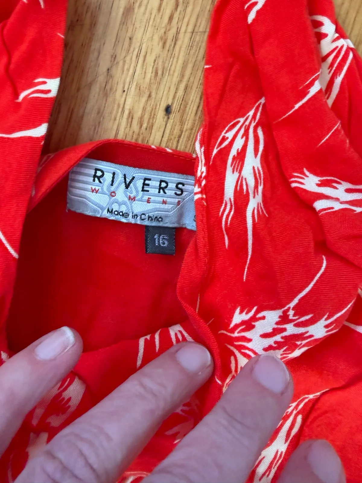 Rivers red sleeveless maxi dress size 16 – photo 2