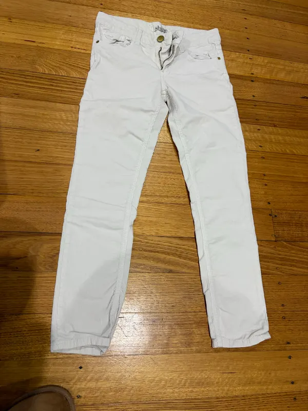 Shine off white corduroy pants size 25 (XS)