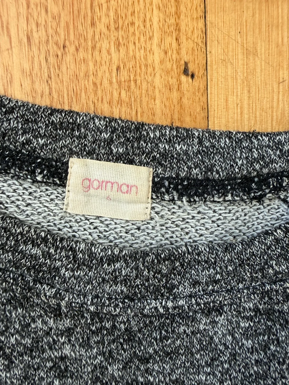 Gorman dark grey marled knit sweater size 6 – photo 2