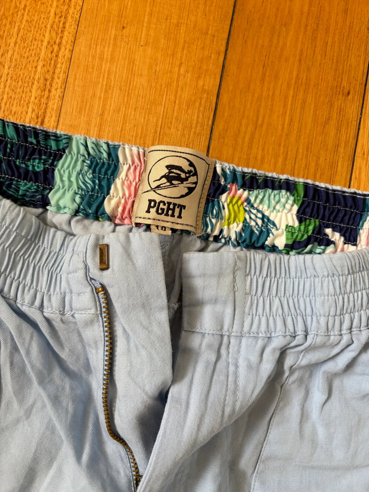 Piping hot chambray jogger pants size 10 – photo 2