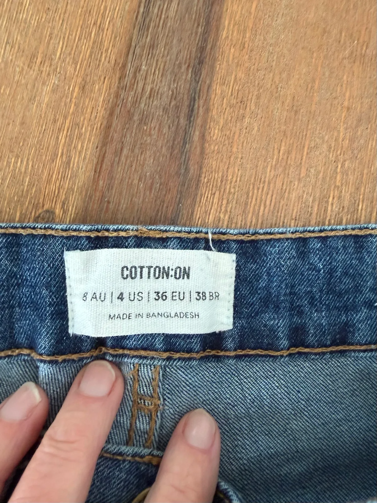 Cotton on stretch straight leg jeans size 8 – photo 2