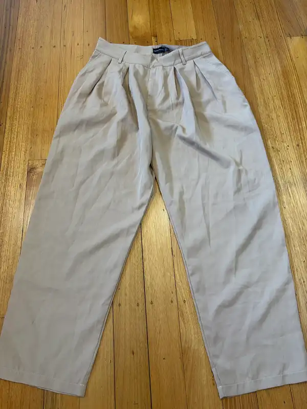 Pretty little thing pleated high waisted trousers size 16