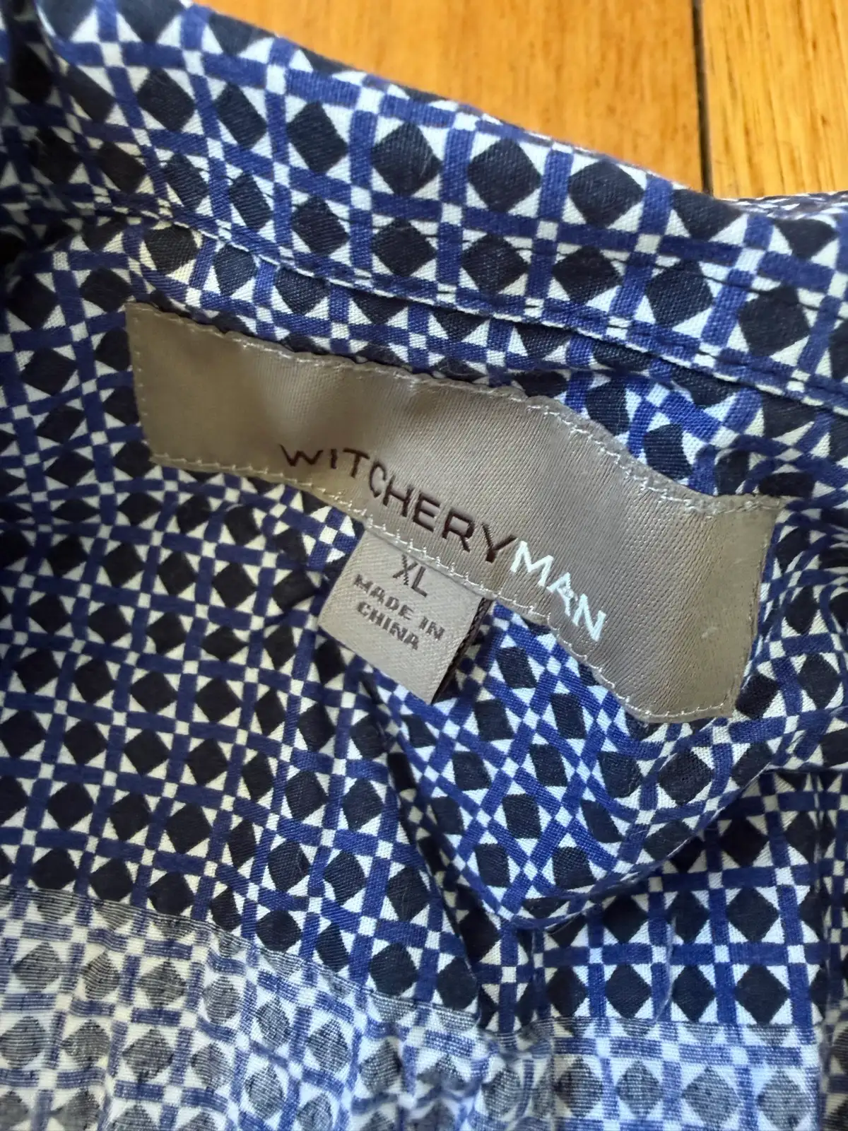 Witchery man shirt with geometric pattern size XL – photo 3