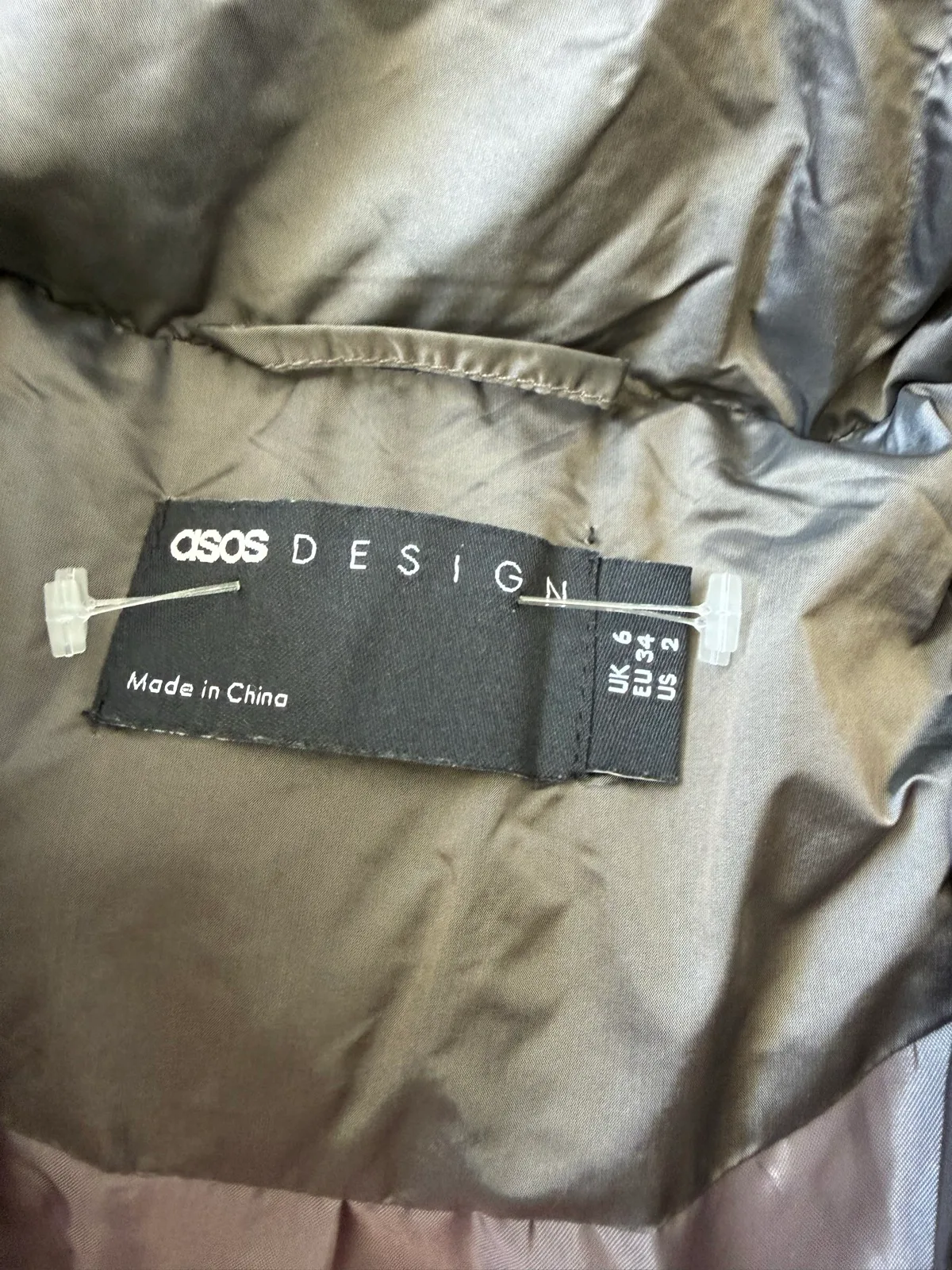 Asos mid weight puffer jacket size 6 – photo 2