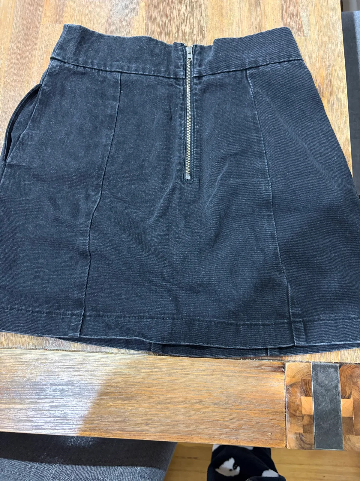 Top shop washed denim skirt size 8 — photo 2
