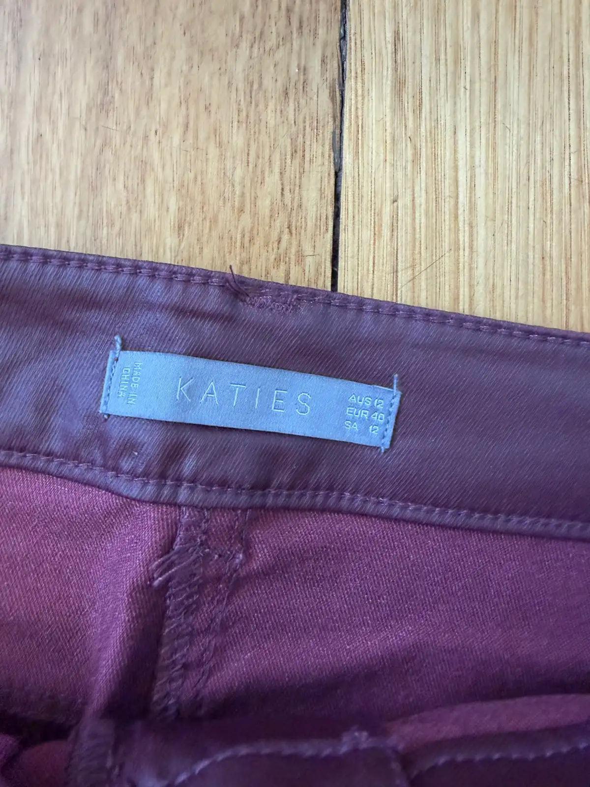 Katies faux leather coated pencil skirt size 12 – photo 2