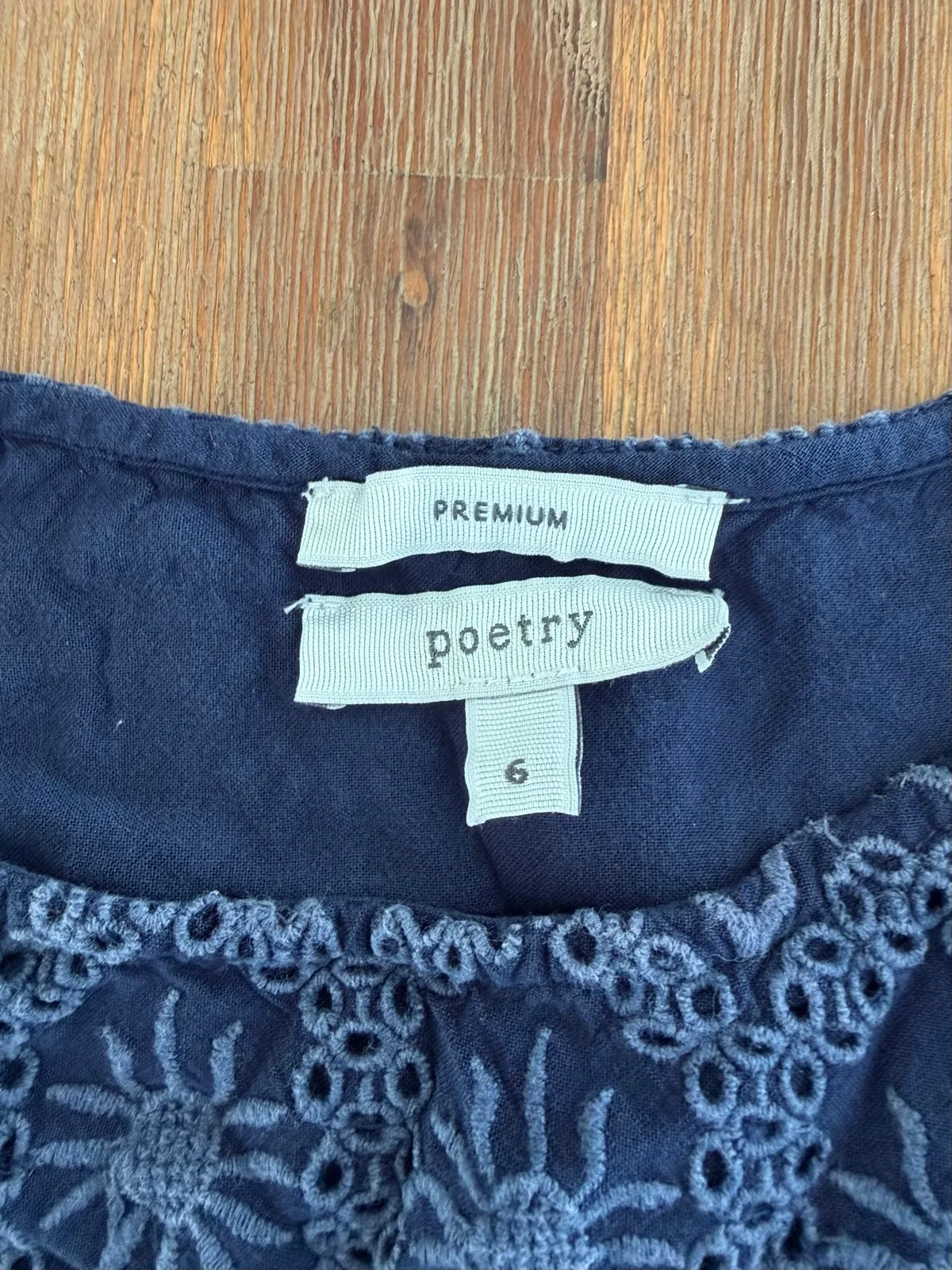 Poetry long sleeve blouse size 6 – photo 2