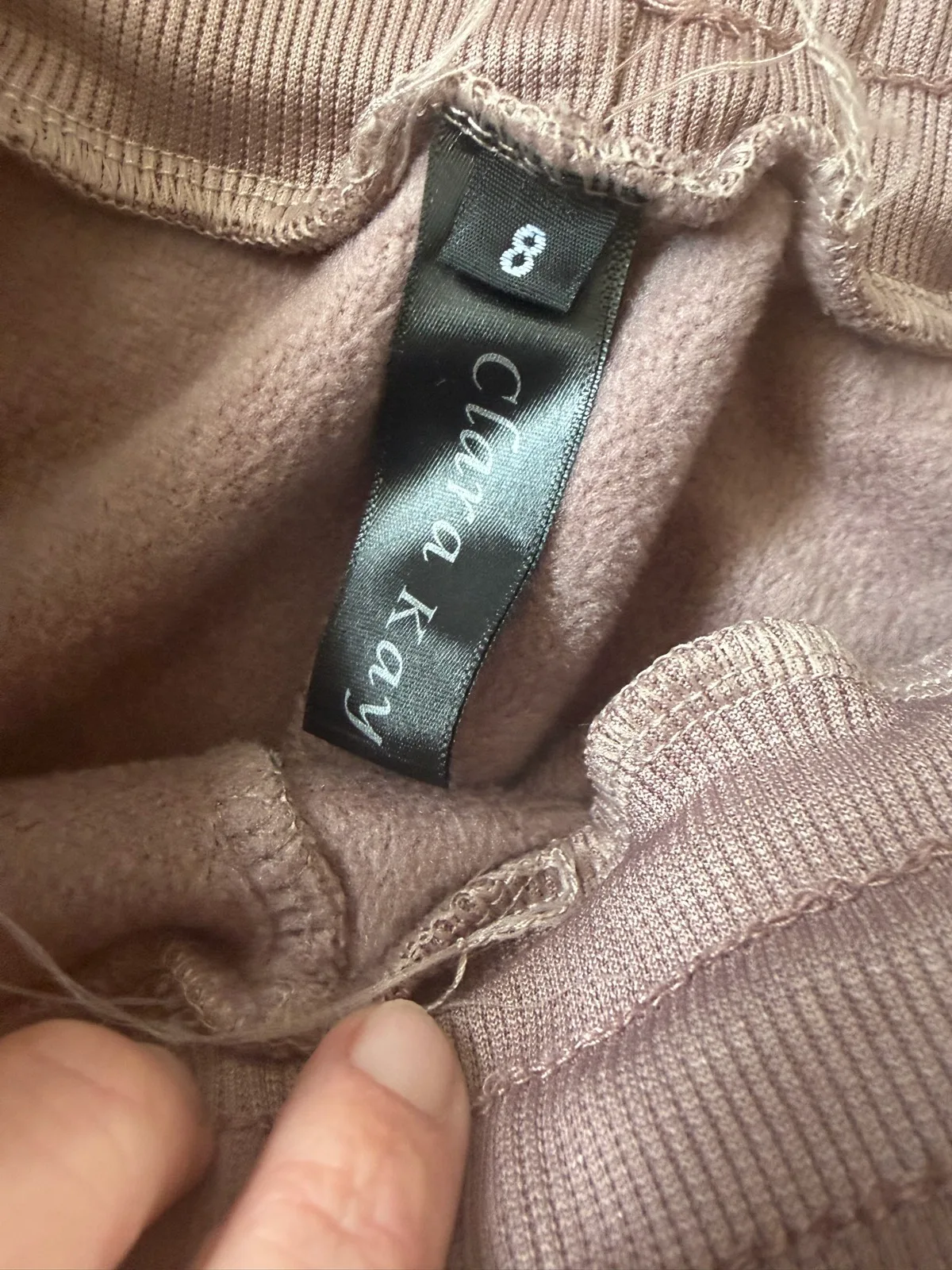 Clara kay velour jogger sweatpants size 8 – photo 2