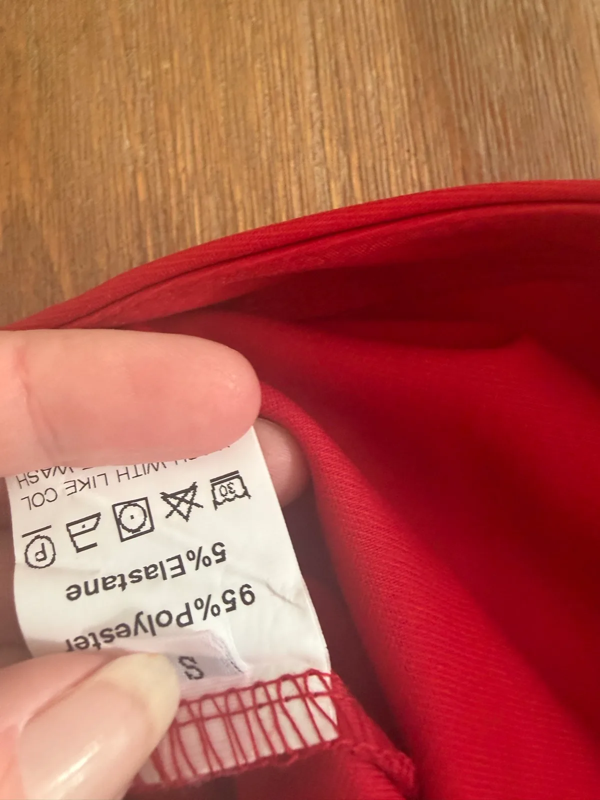 Red pull on ankle pants no brand size s – photo 2