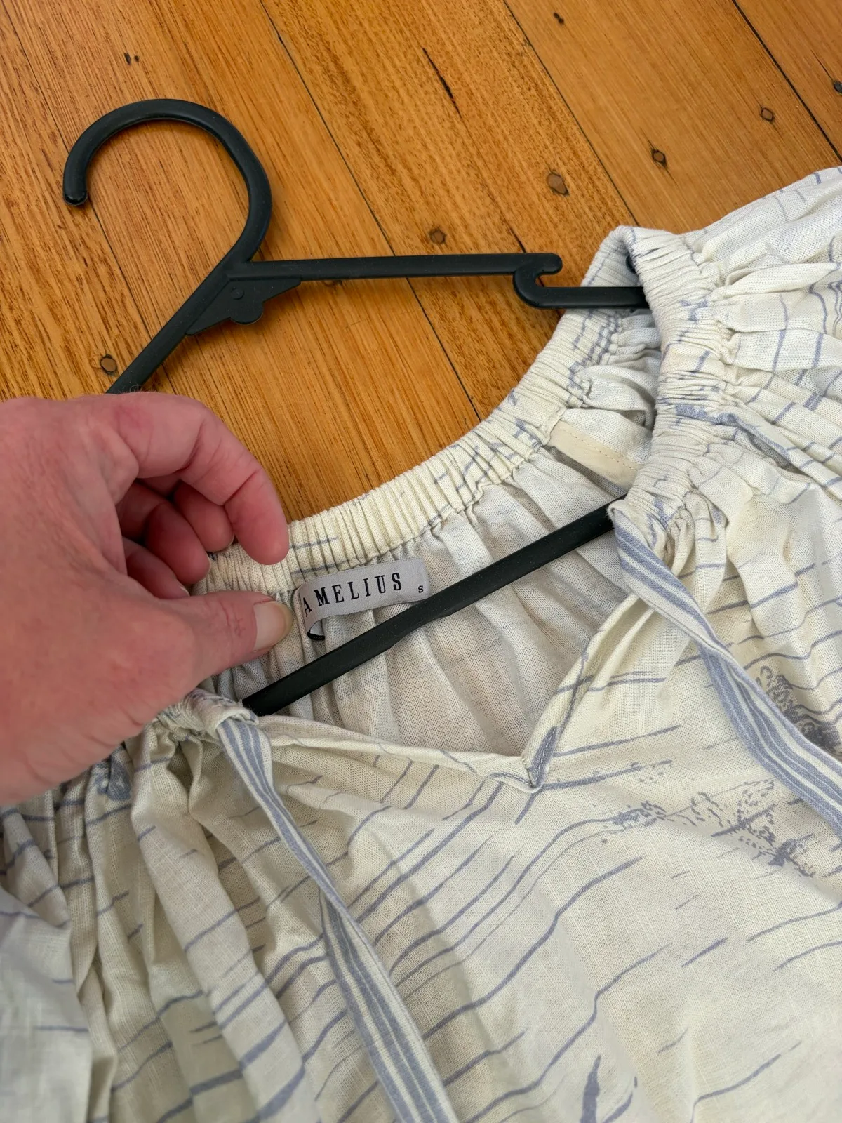Amelius Fresco linen maxi dress size s — photo 2