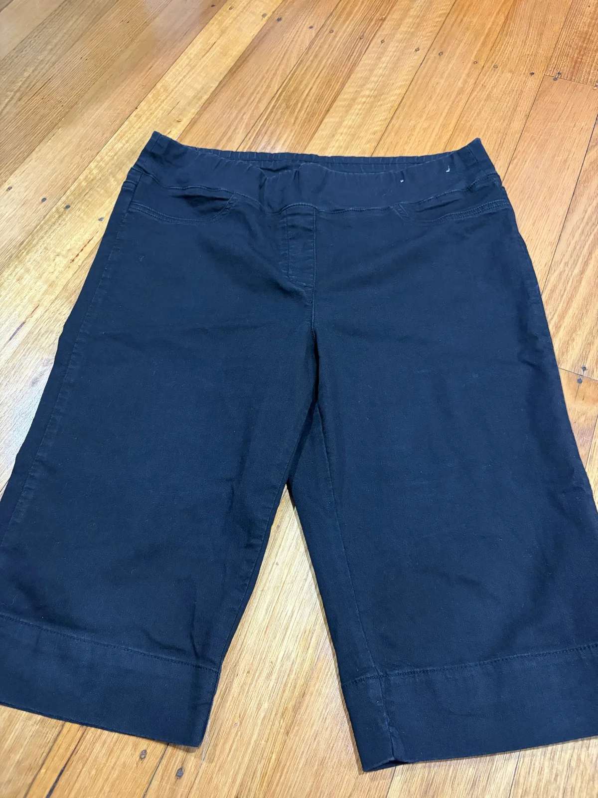 Blue illusion pull on capri pants size xl — photo 2