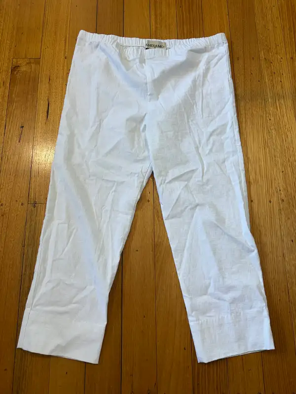 Andiamo pull on cropped capri pants size 18