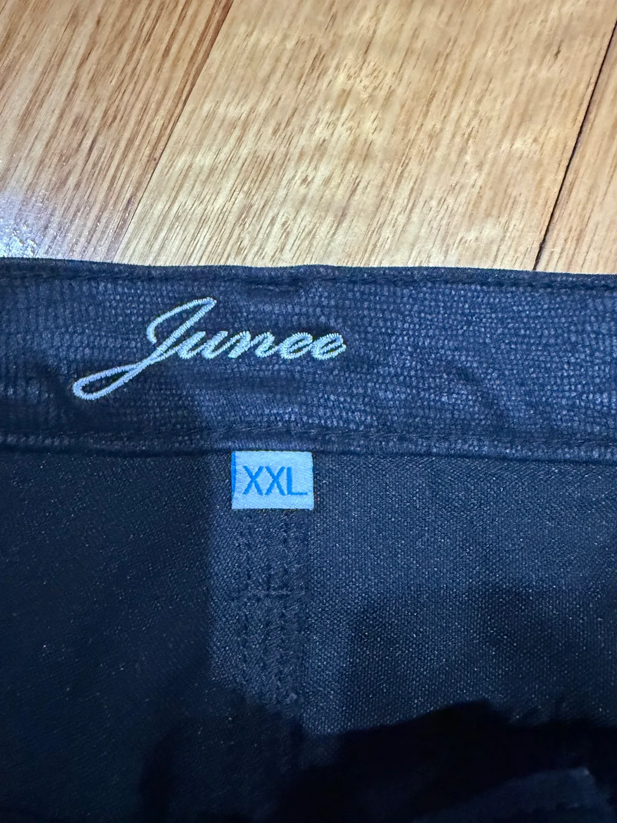 Junee black embossed crocodile pattern skirt size xxl — photo 3