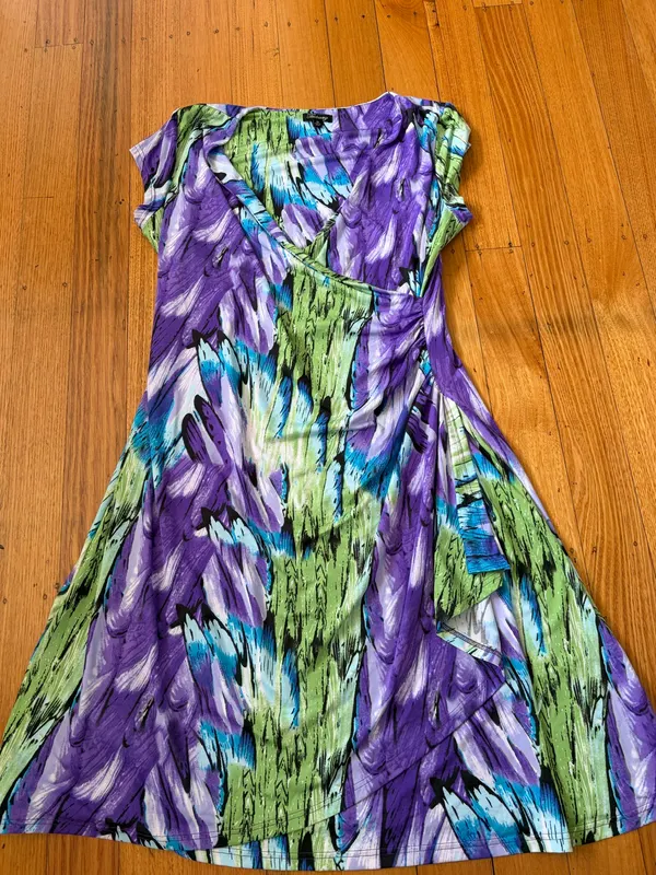 Tea berry faux wrap dress size 16