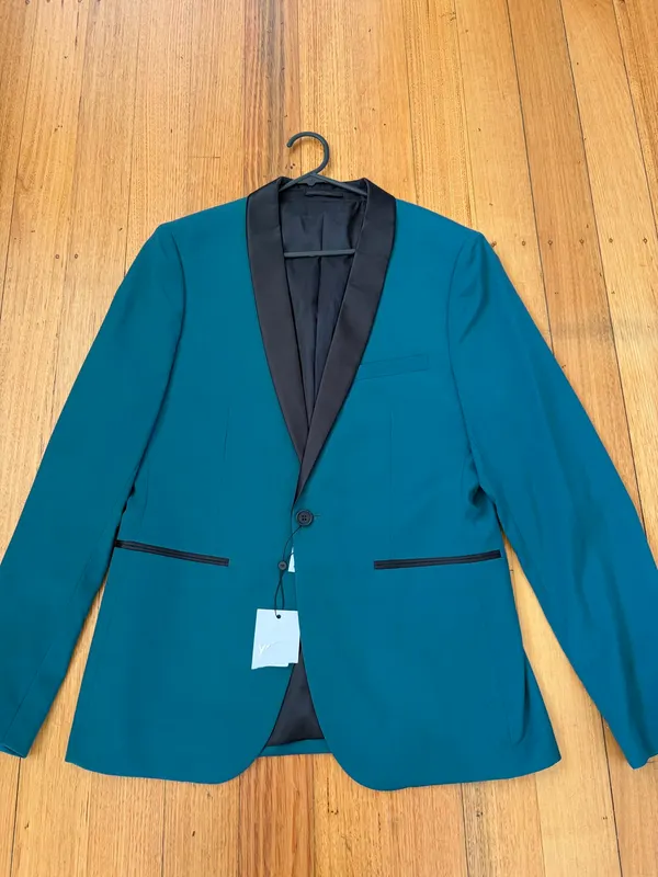 YD teal tuxedo BNWT size L