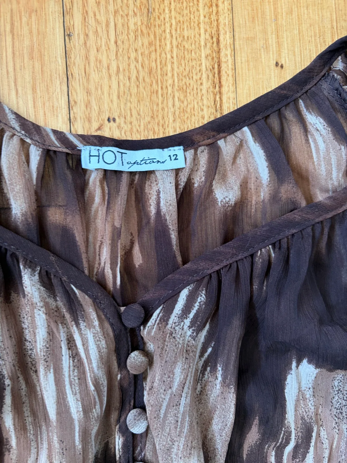 Vintage hot options sheer blouse size 12 – photo 2