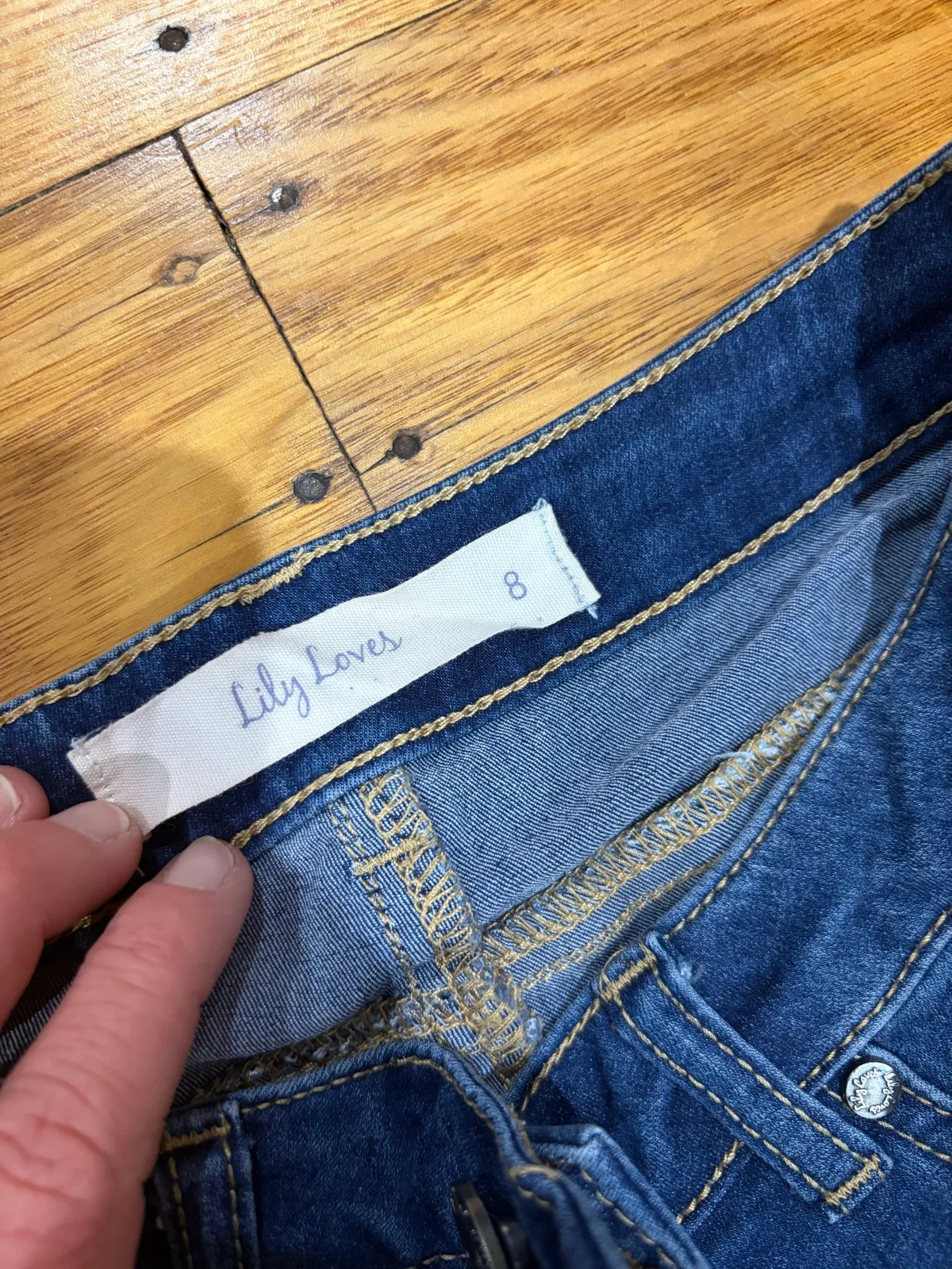 Lily loves dark blue skinny jeans size 8 – photo 2