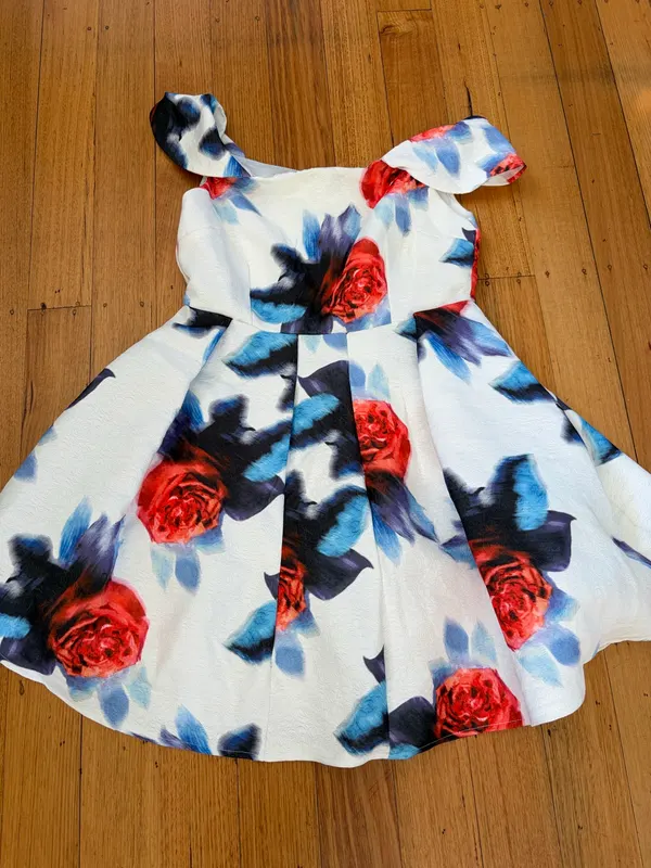 Pure hype off shoulder skater dress size L