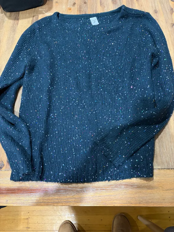 Girl express size 16 navy knit jumper