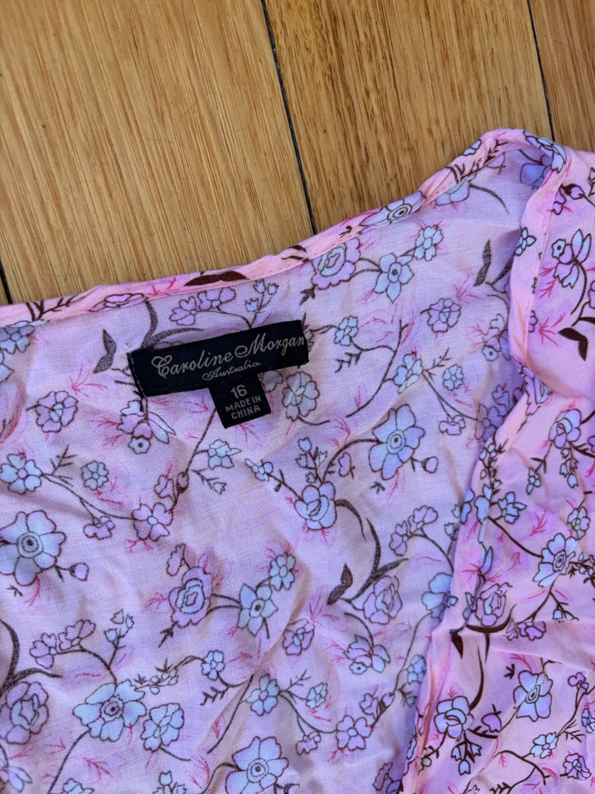 Caroline Morgan boho peasant blouse size 16 – photo 2