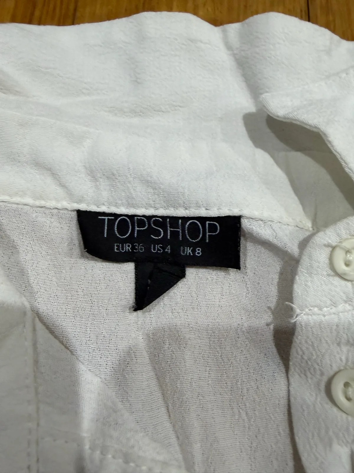 Top shop cropped shirt size 8 — photo 2