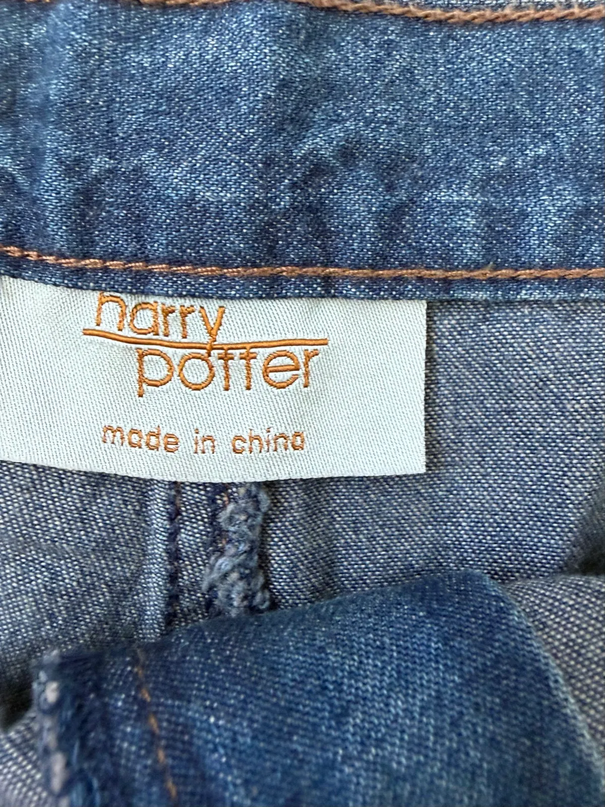 Harry Potter denim ruffle midi skirt size 14 – photo 2