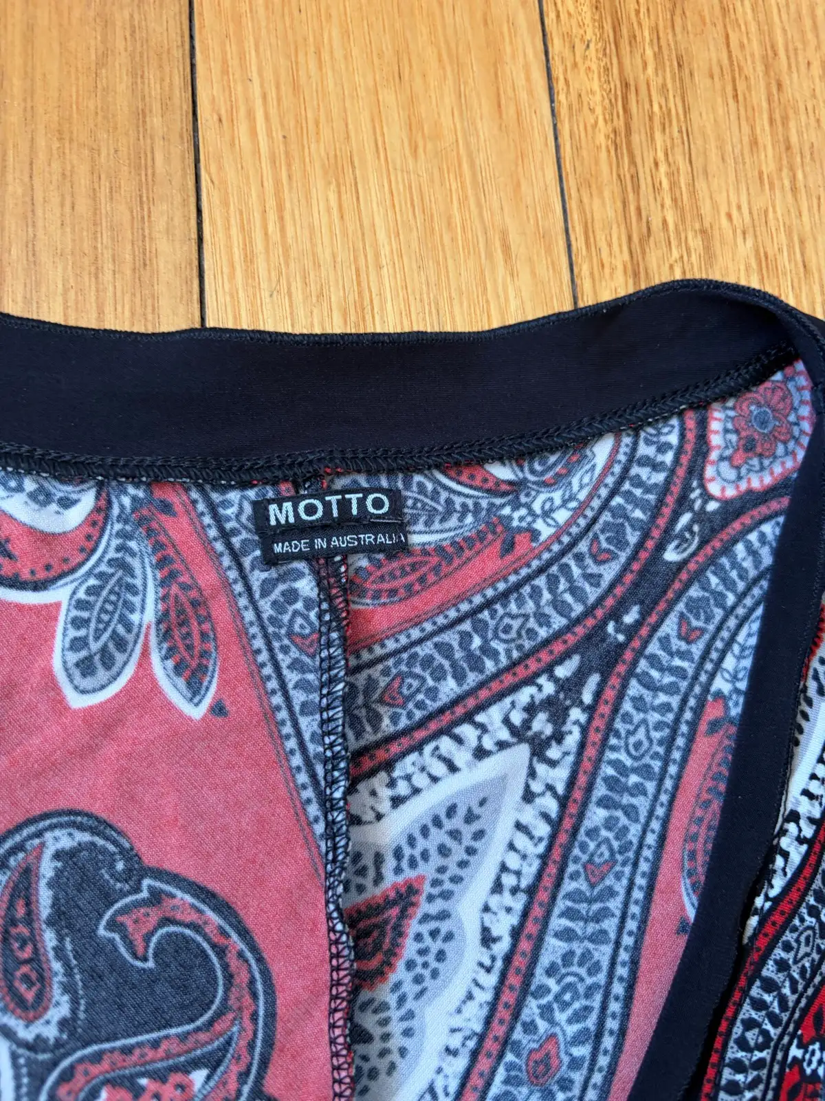 Motto paisley print handkerchief top size 8 – photo 2