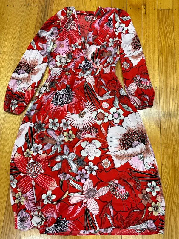 Oakridge size 34 (uk8) long sleeve midi dress