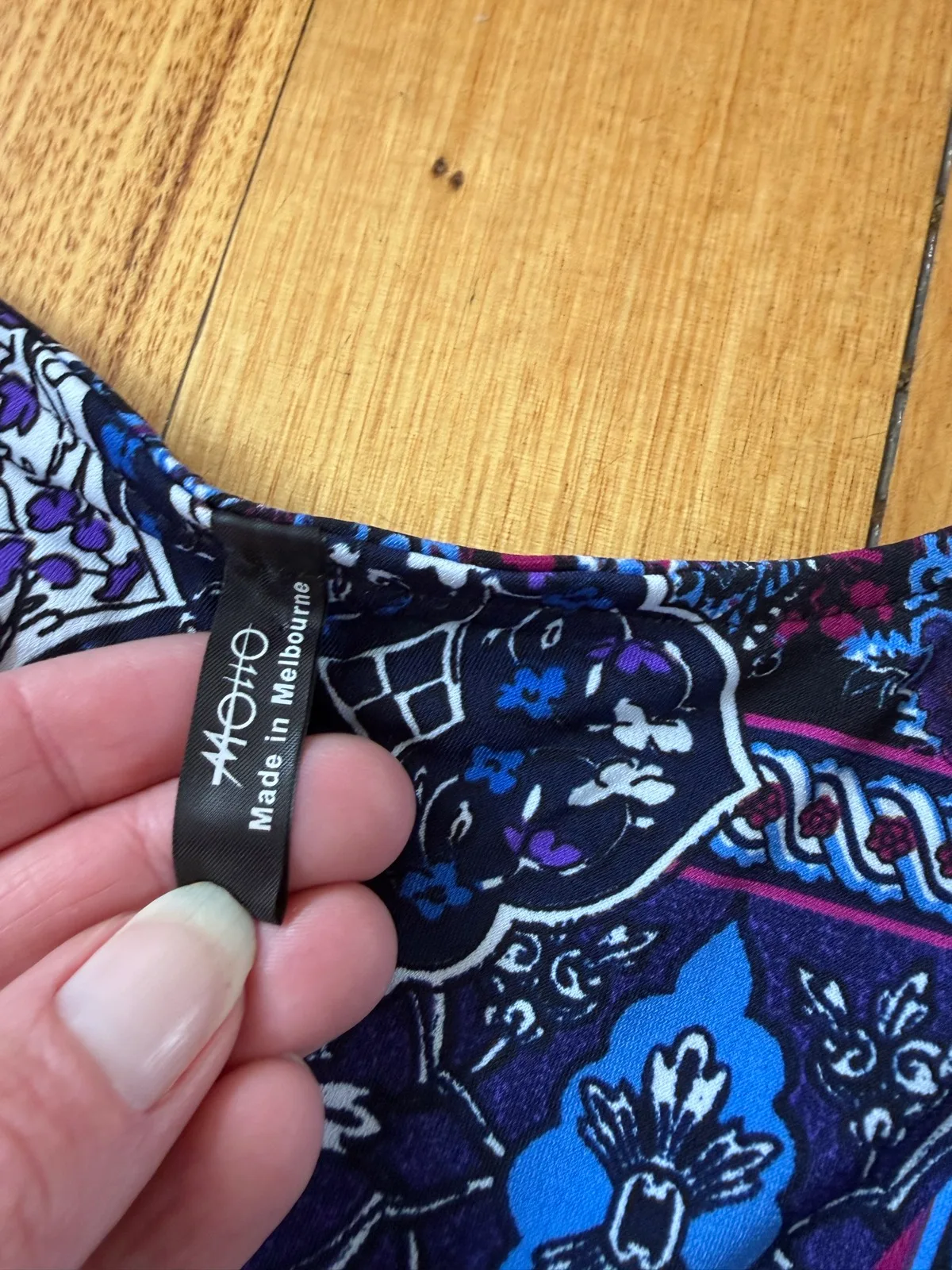 Motto 3/4 sleeve zip front top size 12 – photo 2