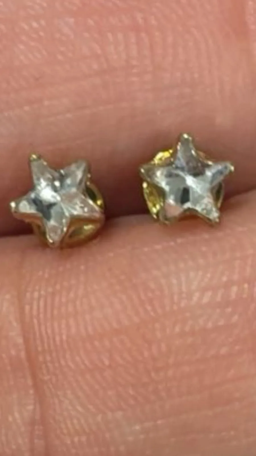 Gold plated stud earrings with different shapes – photo 5