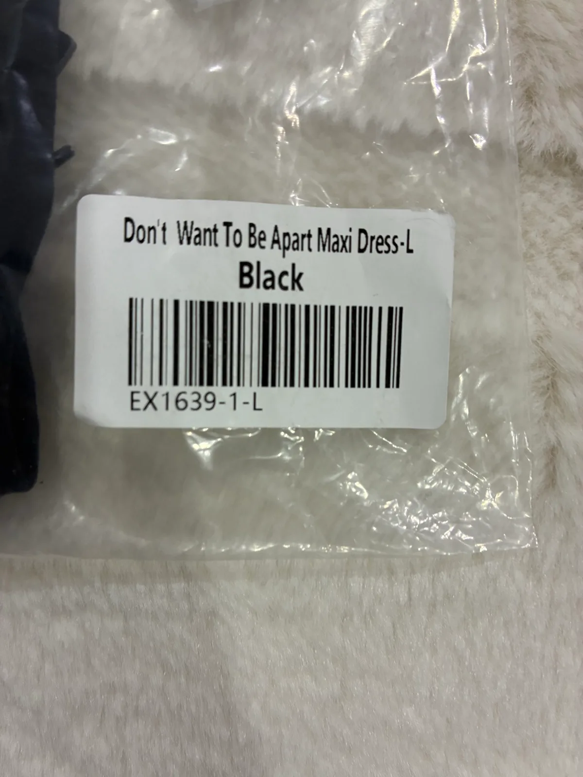 White fox Black maxi dress “ don’t want to be apart maxi dress black” – photo 4