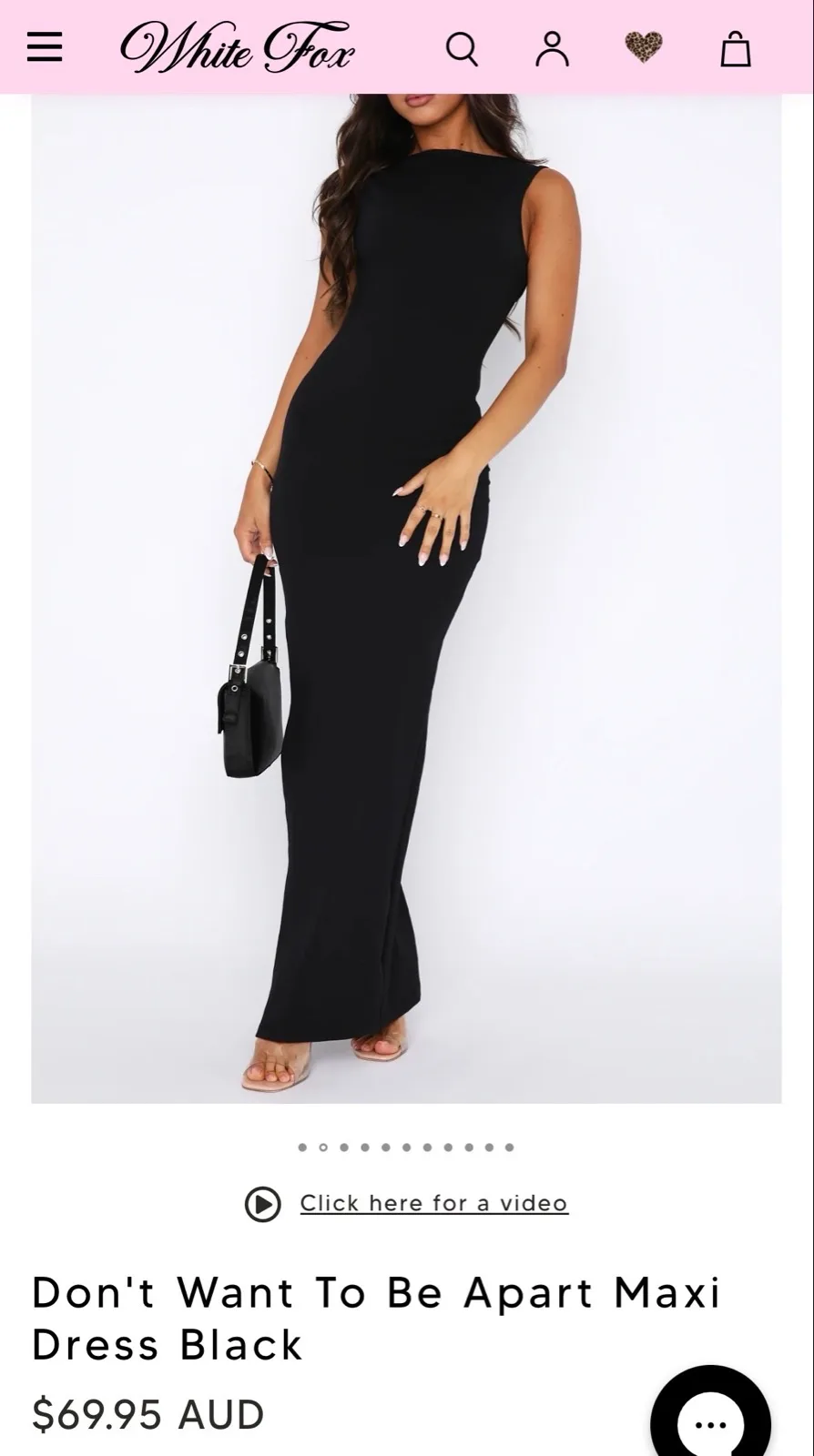 White fox Black maxi dress “ don’t want to be apart maxi dress black” – photo 8