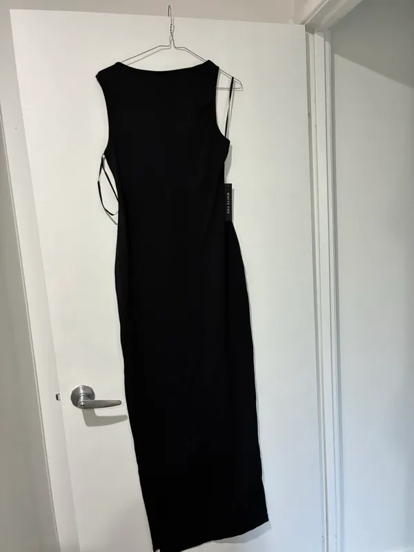 White fox Black maxi dress “ don’t want to be apart maxi dress black”