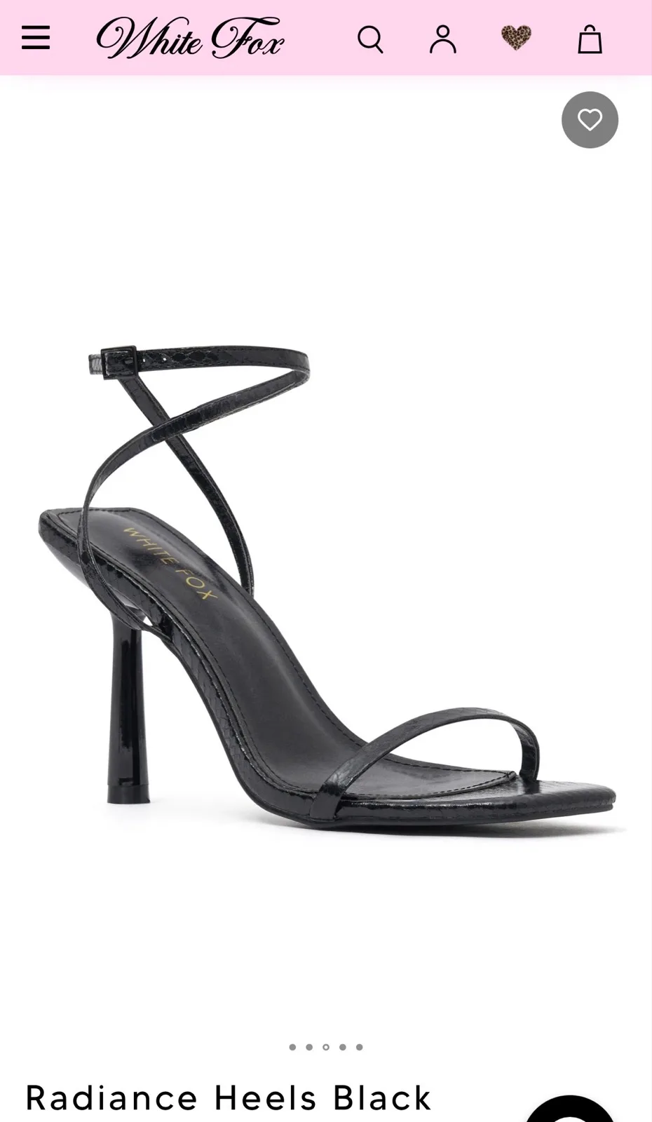 White fox “ radiance heels black” – photo 8