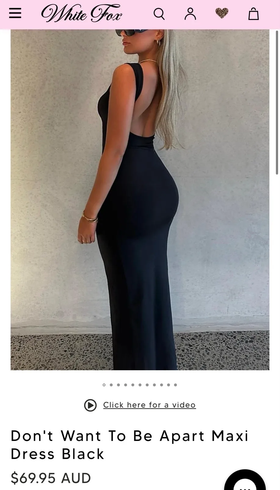 White fox Black maxi dress “ don’t want to be apart maxi dress black” – photo 6