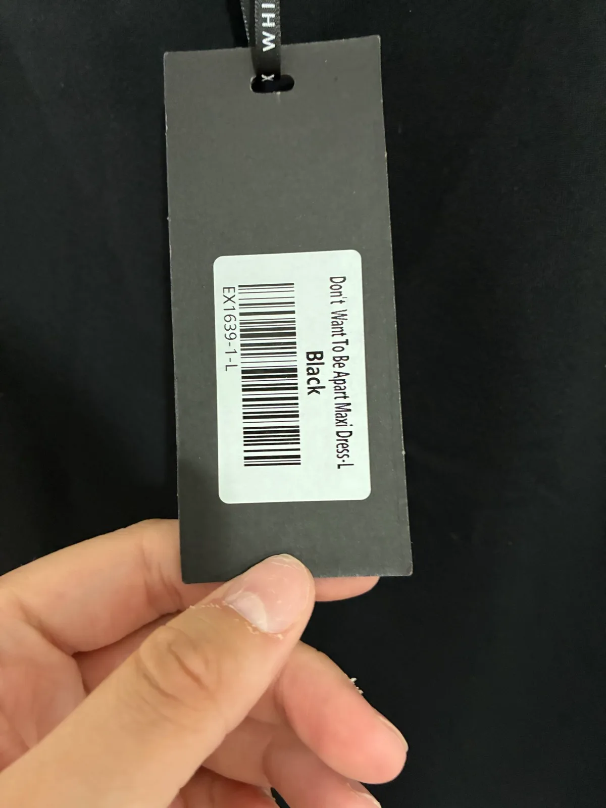 White fox Black maxi dress “ don’t want to be apart maxi dress black” – photo 5