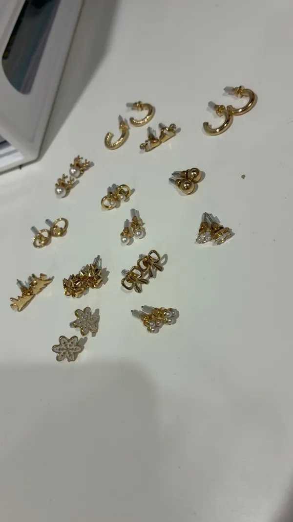 Real gold Plated earrings