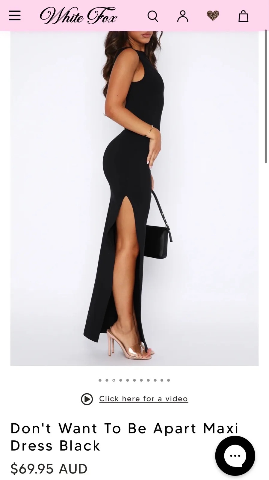 White fox Black maxi dress “ don’t want to be apart maxi dress black” – photo 7