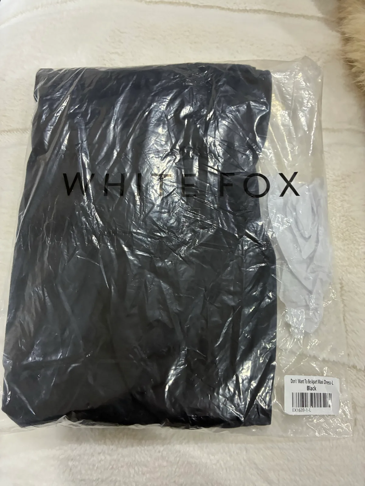 White fox Black maxi dress “ don’t want to be apart maxi dress black” – photo 3