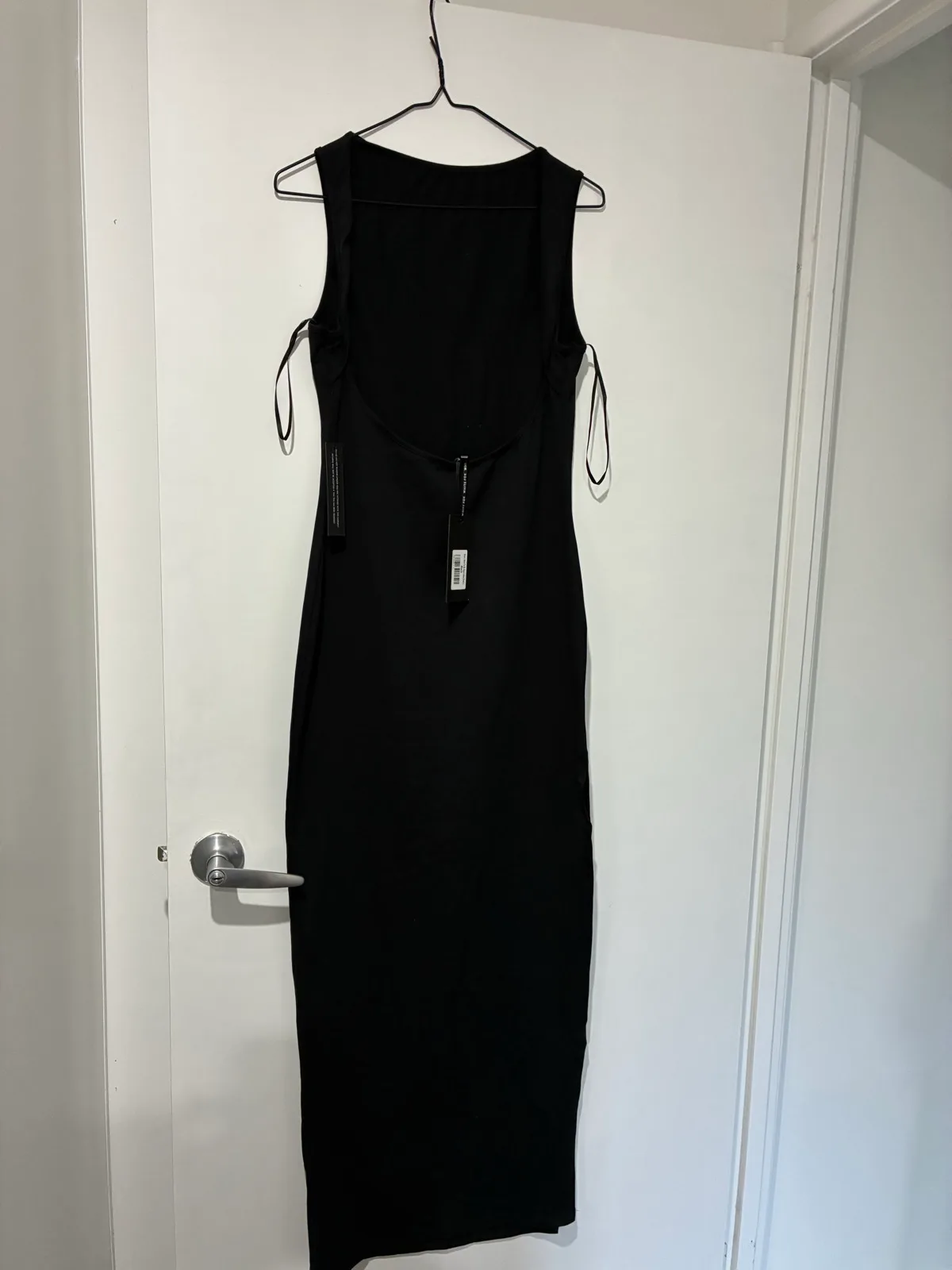 White fox Black maxi dress “ don’t want to be apart maxi dress black” – photo 2