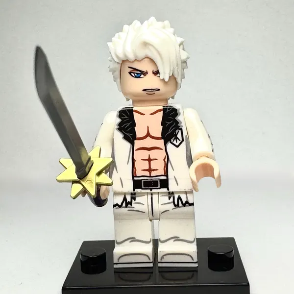Bleach Anime - Toshiro Hitsugaya Custom Brick Minifigure