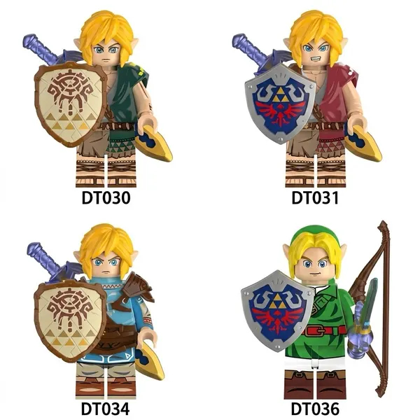 Legend of Zelda - Link Variants (Set of 4) Custom Minifigures