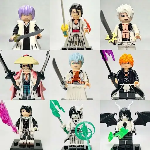 Bleach (Set of 9) Anime Custom Brick Minifigures