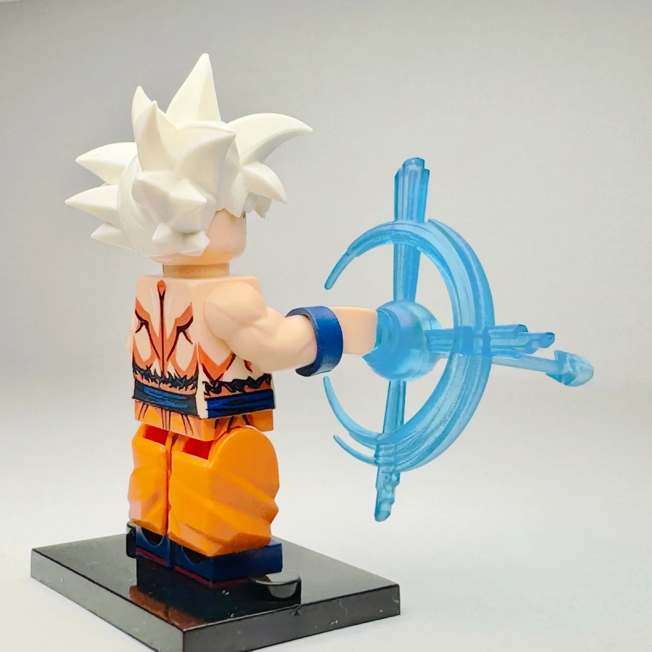 Dragonball Anime - Goku (Ultra Instinct) Custom Brick Minifigure – photo 3