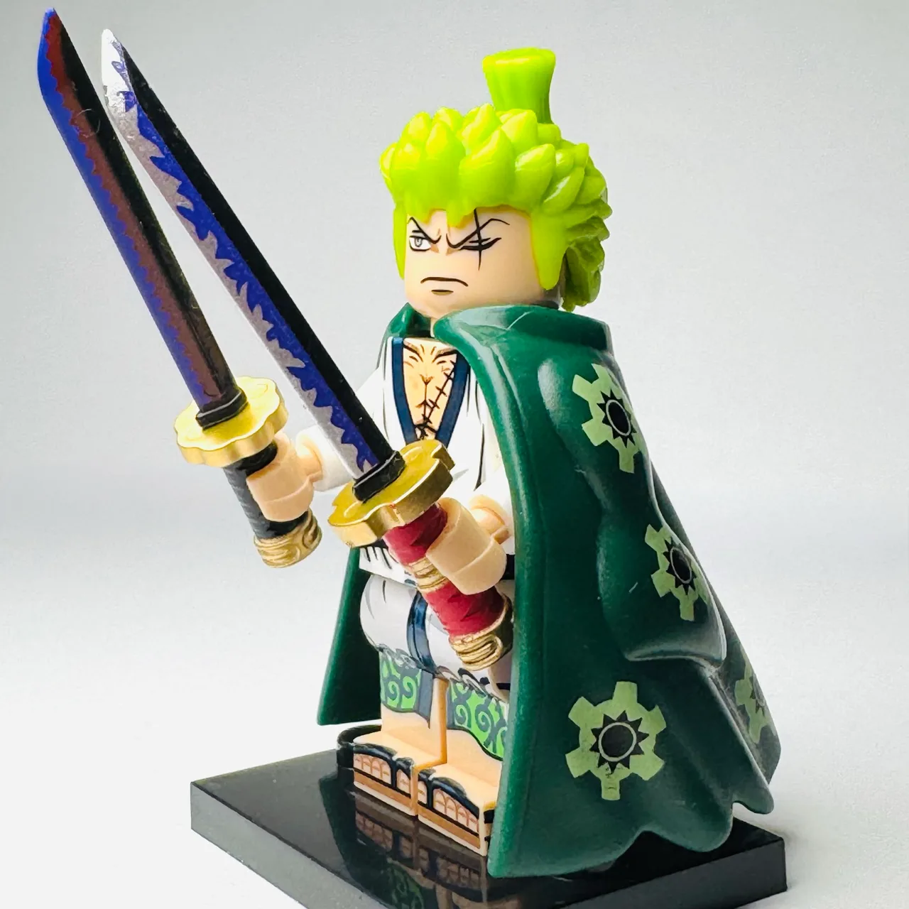 Roronoa Zoro - One Piece Anime Custom Brick Minifigure (2033) – photo 2