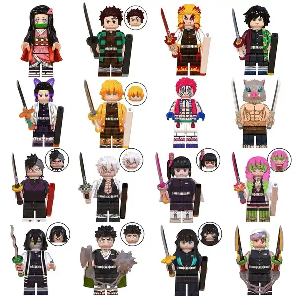 Demon Slayer (Set of 16) - Anime Custom Brick Minifigures